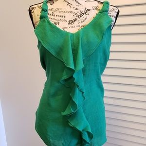 B-Wear EMERALD GREEN TANK/BLOUSE
